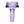 Cauldron Flower Bowl - 10mm, a purple-tinted borosilicate glass slide-in bowl with a flared top and reinforced neck, designed for universal compatibility and durability.
