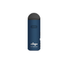 Aster Flower Vaporizer by Dip Devices, a pocket-sized, rechargeable vape with dark blue body, black mouthpiece, and airflow vent, designed for high performance and affordability.