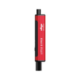 Little Dipper Dab Straw Vaporizer, slim red design, features branding, mouthpiece, airflow slot, and ergonomic form for direct-to-concentrate use.