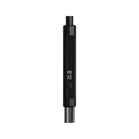Little Dipper Dab Straw Vaporizer featuring a slim black design with a digital display, control button, and a narrow mouthpiece for direct-to-concentrate use.