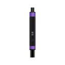 Little Dipper Dab Straw Vaporizer with a black and purple cylindrical body, small display showing 4.1 V, single button, and mouthpiece/heating chamber sections.