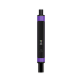 Little Dipper Dab Straw Vaporizer with a black and purple cylindrical body, small display showing 4.1 V, single button, and mouthpiece/heating chamber sections.