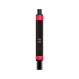 Little Dipper Dab Straw Vaporizer features a slim black barrel with red caps, digital display, firing button, and ergonomic design for direct-to-concentrate use.