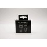 Little Dipper Quartz Vapor Tip - Pack of 2; retail box with line-drawings of quartz tips, designed for coil-free, clean vaporizing with Little Dipper Vaporizer.