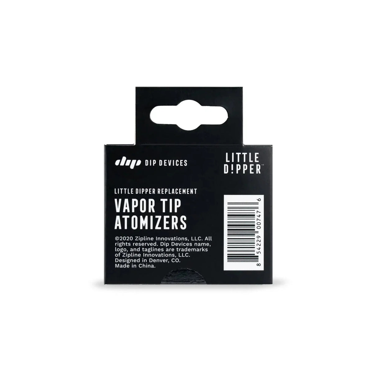 Little Dipper Replacement Vape Tip - Pack of 2 in black retail packaging for easy maintenance and smooth dabbing sessions, designed for Little Dipper Vaporizers.