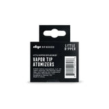 Little Dipper Replacement Vape Tip - Pack of 2 in black retail packaging for easy maintenance and smooth dabbing sessions, designed for Little Dipper Vaporizers.