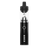 Rover Dab Pen featuring a matte black body, a clear glass tank with metal pearls, and a black mouthpiece, designed for a portable dab rig experience.