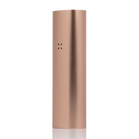 PAX 3 Basic Kit featuring a slim, metal vaporizer with an X vent logo, designed for dry herbs, highlighting polished aluminum finish and portable style.