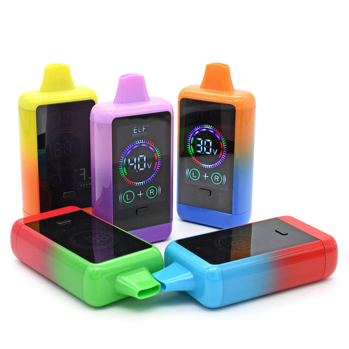 ELF CannDual PRO Dual 510 Thread Battery Concealer, carton of 10, featuring compact design with dual-cartridge compatibility for versatile vaping experiences.