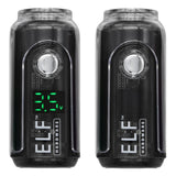 ELF Canndy 510 Thread Mini Battery with digital display, highlighting its compact design and dual black containers, ideal for customizable vaping sessions.