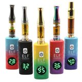 ELF Deltaic 510 Thread Battery - Carton of 15; features sleek, dual-color electronic vape devices with USB-C charging and variable voltage settings for enhanced vaping experience.