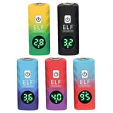 ELF Deltaic 510 Thread Battery - Carton of 15, showcasing compact vape batteries with adjustable voltage settings, suitable for 510-thread cartridges, featuring sleek design and USB-C charging.