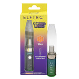 Gnome Dome Mini Vape Rig For Dabs in green packaging, featuring a 500mAh battery, 510-cartridge compatibility, and clear dome mouthpiece, ideal for versatile vaping.