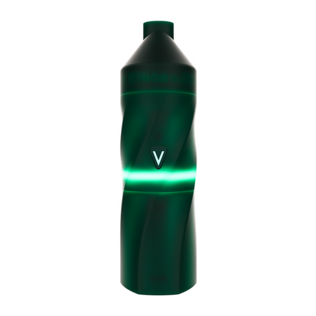 AERIS Colorway Portable E-Rig Kit features a green/black swirl body with a glowing LED ring, designed for dabbing convenience and portability.