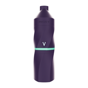AERIS Colorway Portable E-Rig Kit featuring a purple handheld vaporizer with a conical mouthpiece, glowing LED ring, and Focus V logo.