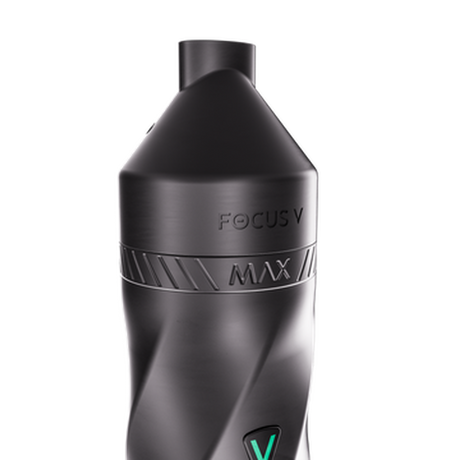 AERIS Intelli-Core MAX Ring Adapter shown as a sleek black bottle, enhancing AERIS device compatibility for improved vapor production and flavor.