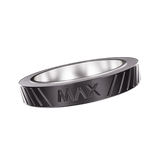 AERIS Intelli-Core® MAX Ring Adapter, a silver magnetic adapter ring enhancing AERIS device performance with Intelli-Core® MAX compatibility for optimized dabbing experience.