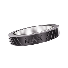 AERIS Intelli-Core® MAX Ring Adapter, a silver magnetic adapter ring enhancing AERIS device performance with Intelli-Core® MAX compatibility for optimized dabbing experience.