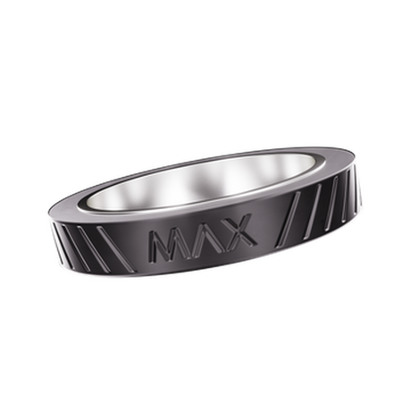 AERIS Intelli-Core® MAX Ring Adapter, a silver magnetic adapter ring enhancing AERIS device performance with Intelli-Core® MAX compatibility for optimized dabbing experience.