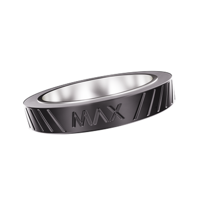 AERIS Intelli-Core® MAX Ring Adapter, a silver magnetic adapter ring enhancing AERIS device performance with Intelli-Core® MAX compatibility for optimized dabbing experience.