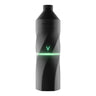 AERIS Portable E-Rig Kit: A black, cylindrical Focus V vaporizer featuring a V button and green LED, designed for convenient, robust dabbing on-the-go.
