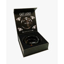 Diamond Ashtray Gradient in an open box with GET LOST branding. Black, faceted design nestled in foam, highlighting luxury and craftsmanship.