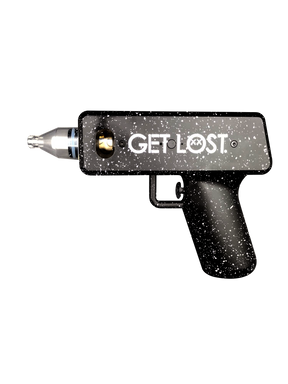 GET LOST Vaporizer Gun Dual Cartridge gun on a white background