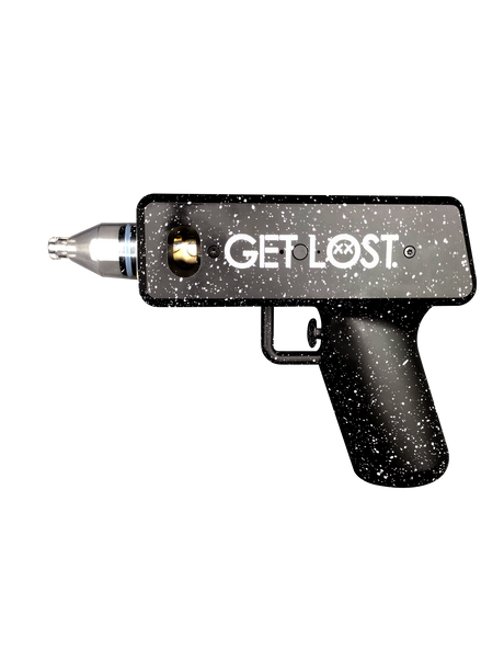 GET LOST Vaporizer Gun Dual Cartridge gun on a white background