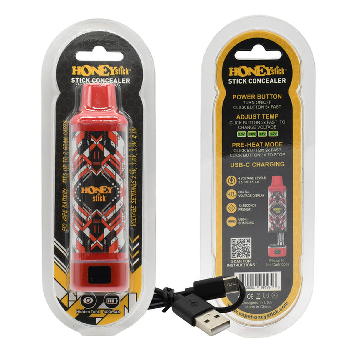 Clear Concealer 510 Thread Battery - 15 units, a compact, draw-activated vape battery in sleek packaging, designed for versatility and ease with 510 cartridges.