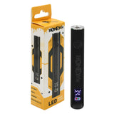 Digital 510 Thread Battery in packaging, compatible with 510 cartridges, featuring digital voltage adjustment, USB-C rapid charging, and a high-capacity 400mAh battery for extended use.