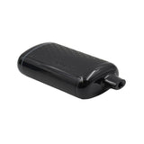 HoneyStick Interactive 510 Battery, a glossy black, pocket-sized vape with a hex-patterned top, built-in mouthpiece, and buttonless design for effortless, discreet vaping.