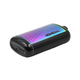 Interactive Concealer 510 Battery - Multicolor, featuring a hexagon pattern, compact design, and hi-res screen for voltage settings and battery life information.