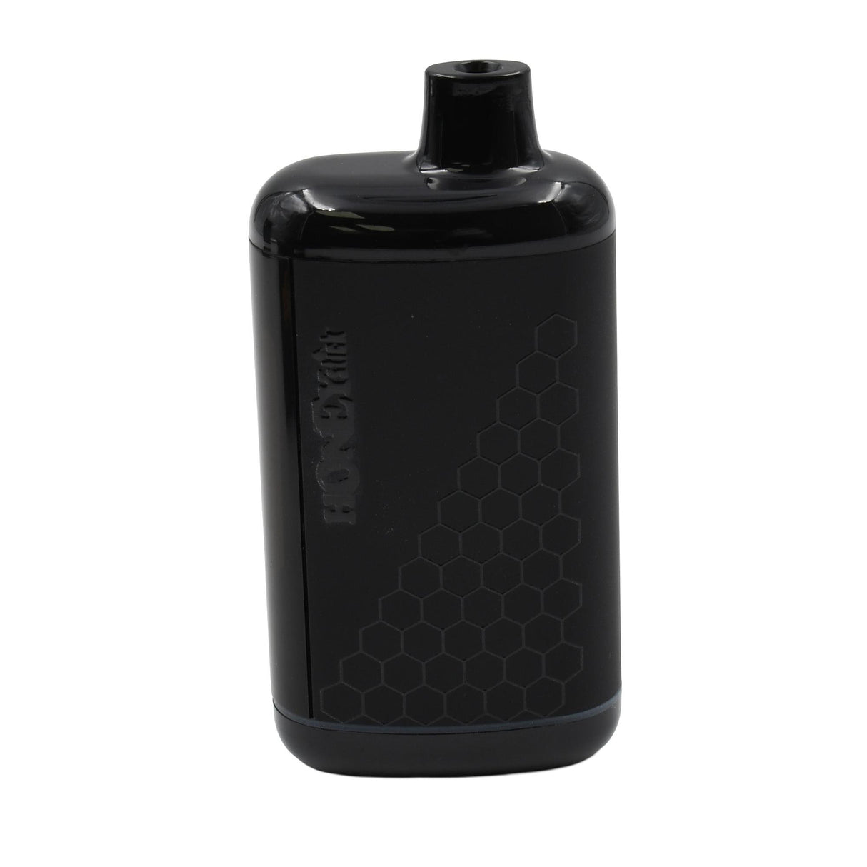 Interactive Concealer 510 Battery - Multicolor: Compact black vaporizer with built-in mouthpiece, buttonless draw-activation, fits 510 cartridges, featuring an interactive display for easy vaping control.