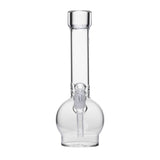 12 Ball Bong - Clear: A handcrafted, clear glass water pipe with a beaker base, straight neck, and removable bowl for smooth, filtered smoking.