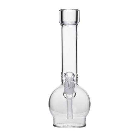 12 Ball Bong - Clear: A handcrafted, clear glass water pipe with a beaker base, straight neck, and removable bowl for smooth, filtered smoking.