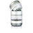GR8TR Jar Body Grinder 2.2 features a four-piece design with a toothed top, clear middle chamber, and bottom kief catcher for efficient herb grinding.