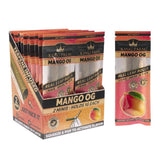 Mango OG Flavored Mini Pre-Rolled Cones (2 pack) - Carton of 20, displayed in packaging, highlighting the convenience of terpene-filled, ready-to-use pre-rolls.