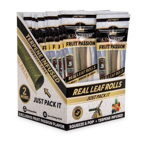 Mini Pre Rolled Cone - 2 pack - 20 units - Passion Fruit Flavoured, featuring smooth paper, terpene flavor capsule, and premium materials for an enhanced smoking experience.