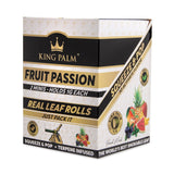 Mini Pre Rolled Cone - 2 pack - 20 units - Passion Fruit Flavoured, packaged in a labeled box, featuring fruit illustrations and a terpene flavor capsule.