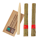 Mini Pre Rolled Cone - 2 pack - 20 units - Passion Fruit Flavoured, close-up showing detailed texture and rolled design, emphasizing premium construction and terpene-infused capsule technology.
