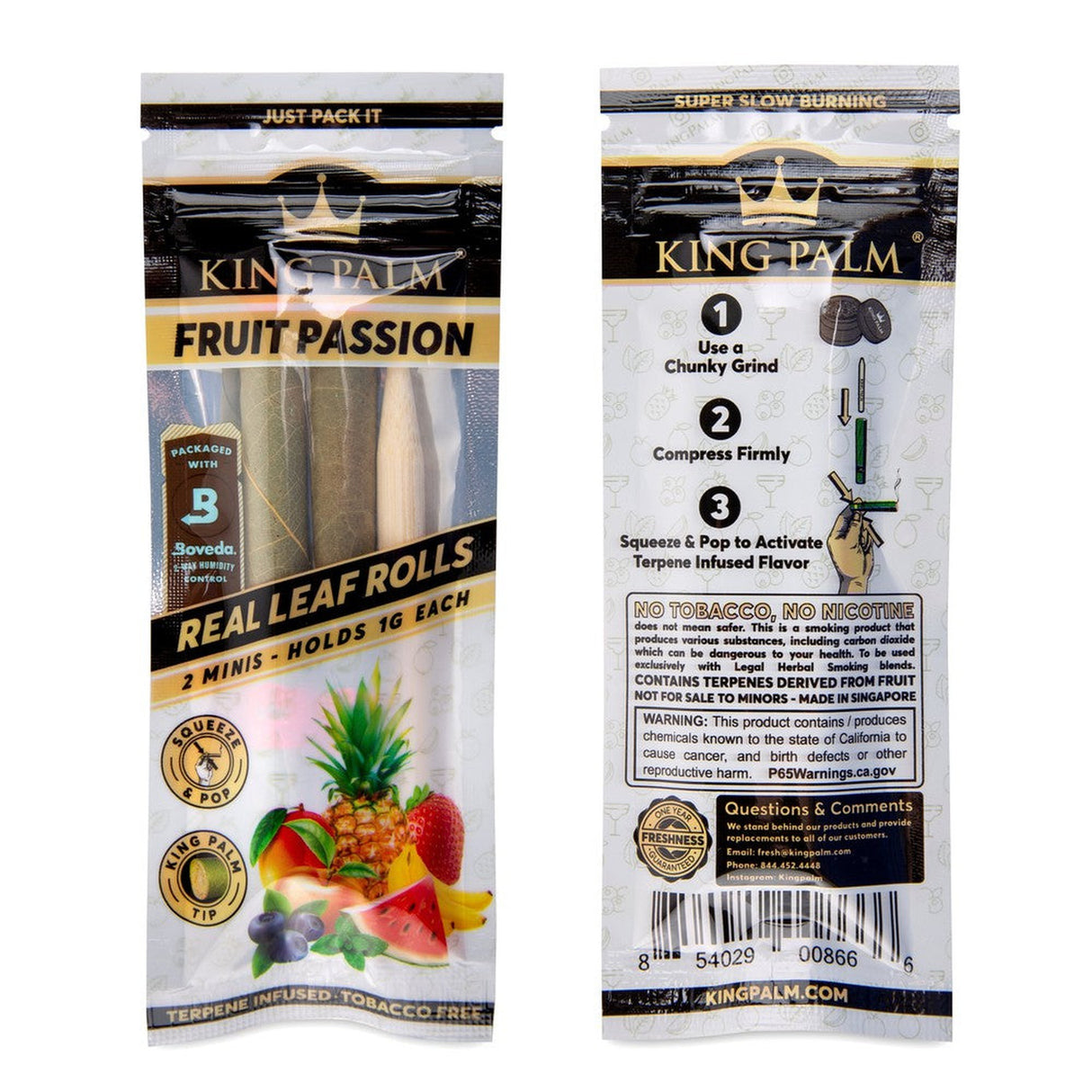 Mini Pre Rolled Cone pack featuring 20 pre-rolled cones with Passion Fruit flavor, designed for enhanced smoking experience with terpene flavor capsule technology.