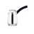 Bulb Mini Bubbler: A compact, clear glass pipe with a black mouthpiece and internal down-stem, designed for smooth, water-filtered smoking.