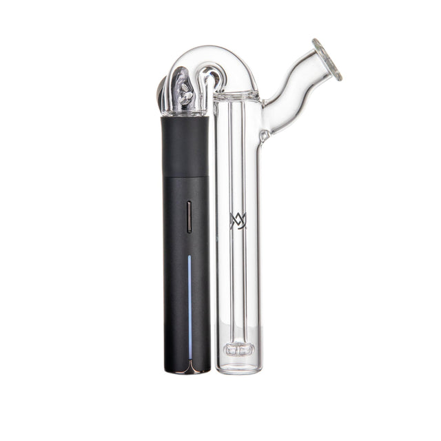 Sidecar Pivot Top - Clear: A sleek borosilicate glass water chamber with ergonomic sidecar mouthpiece, designed for the Pivot E-Rig, ensuring smooth, splash-free hits.