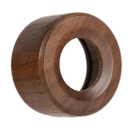 Steamboat Bubbler - Alpine Collection, featuring a solid-wood cylinder with black rubber O-rings, perfect for stretched ear piercings.