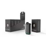 Octave FLYTBOX 510 Battery: Hexagonal-prism design with subtle teal accent, OCTAVE logo, alongside branded packaging and display boxes for discreet, odor-free vaping.