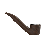 Pype Pro Battery: A sleek wooden tobacco pipe with smooth finish, bent stem, and rounded bowl, showcasing refined design and technological enhancements for customizable vaping.