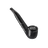 Pype Pro Battery in glossy black with marble texture, sculpted design featuring a long mouthpiece, round bowl with emblem, and MYSTER... branding.