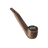 Wooden smoking pipe with black lid, labeled MYSTER. Integrated PYPE PRO battery offers voltage control and LED display for customized vaping sessions.