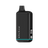 SlickBox V2 510 Battery: A glossy black, pocket-sized vape with OLED screen, built-in mouthpiece, teal accent, and MYSTER branding vertically.