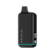 SlickBox V2 510 Battery: A glossy black, pocket-sized vape with OLED screen, built-in mouthpiece, teal accent, and MYSTER branding vertically.